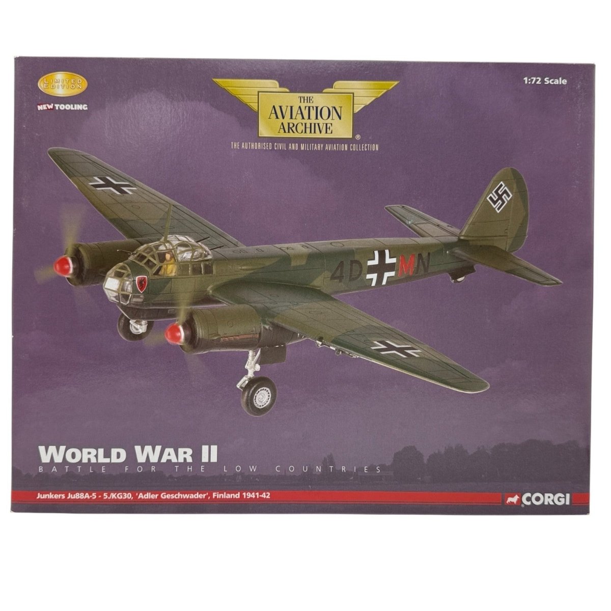 Corgi Aviation AA36702 1:72 Junkers Ju88A - 5 5./KG30 'Adler Geschwader' - Corgi
