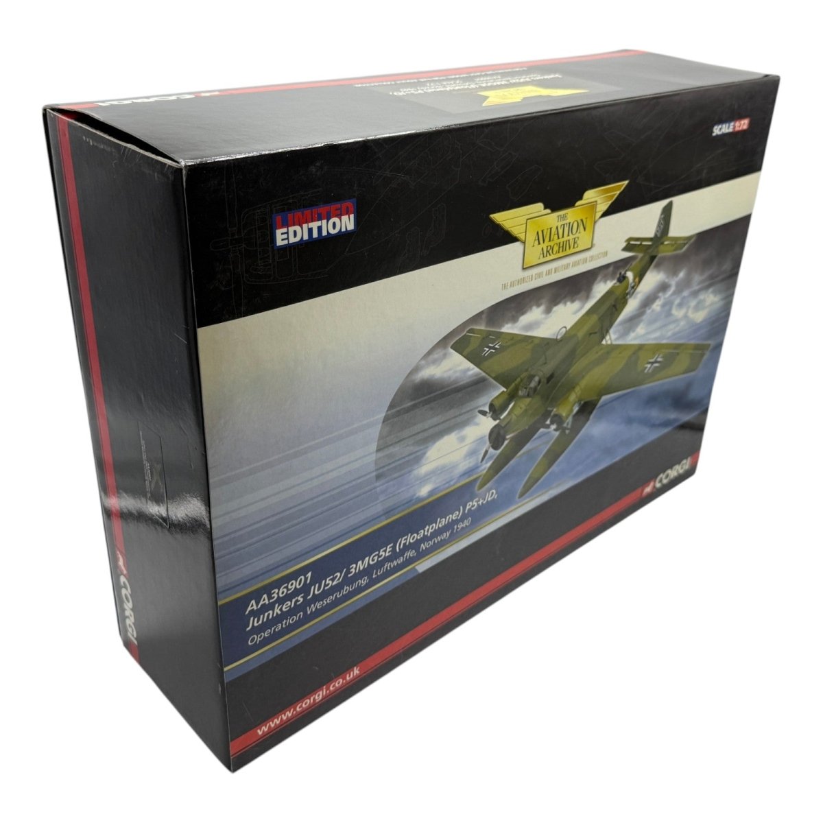 Corgi Aviation AA36901 1:72 Junkers Ju 52 Luftwaffe Norway Operation Weserubung - Corgi