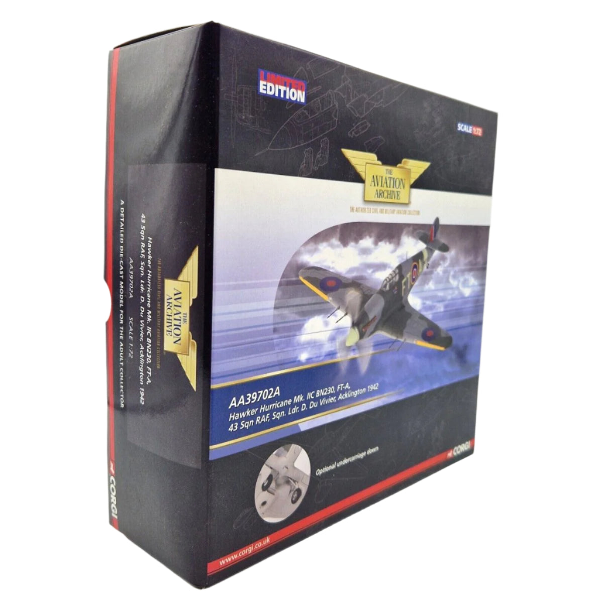 Corgi Aviation Archive 1:72 Hawker Hurricane Mk. IICBN230 FT - A 43 Sqn RAF AA39702A - Corgi