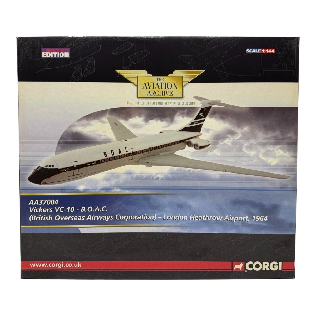 Corgi Aviation Archive 1:144 AA37004 Vickers VC - 10 BOAC, London Heathrow 1964 - Corgi