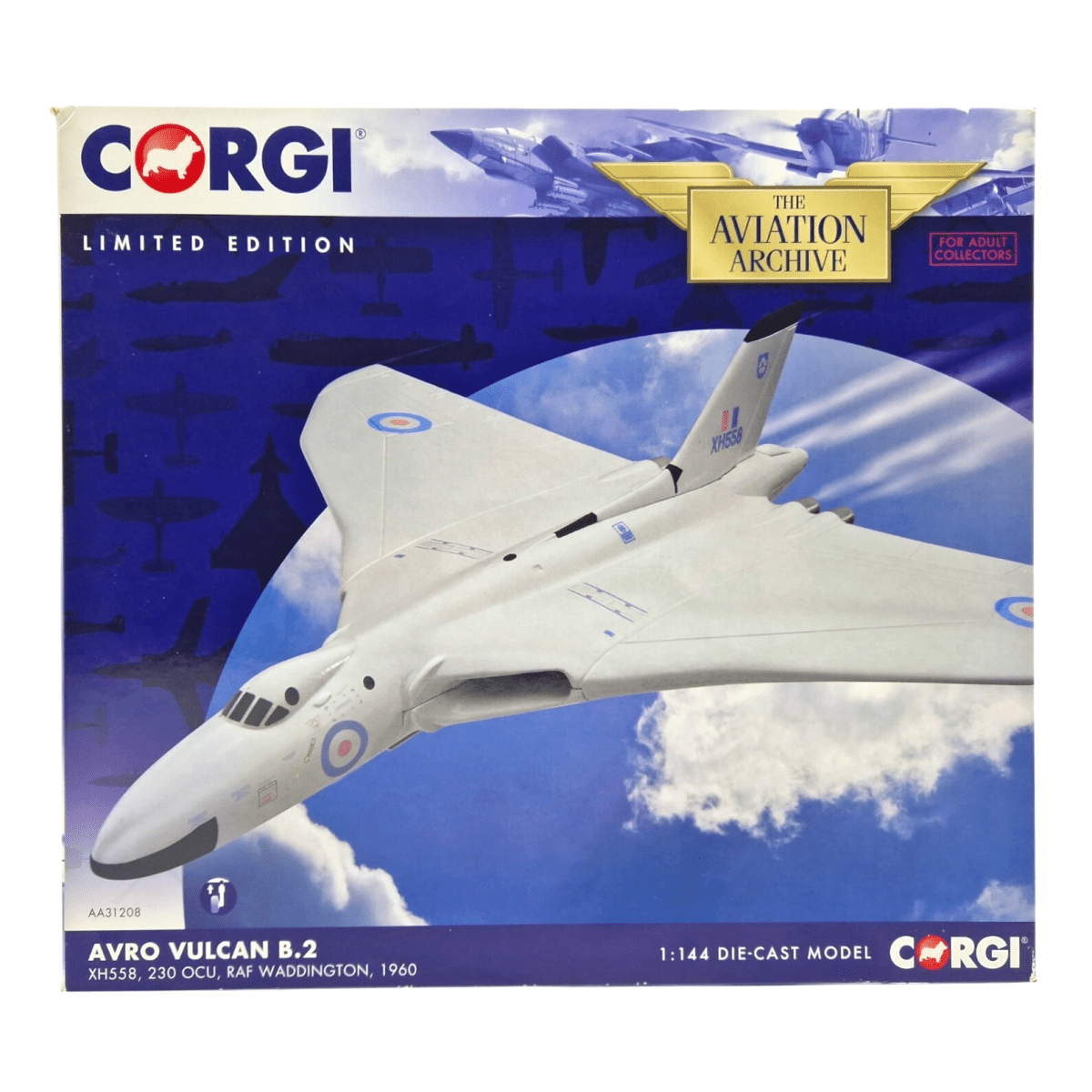 Corgi Aviation Archive 1:144 Avro Vulcan B.2 XH558 230 OCU AA31208 - Corgi