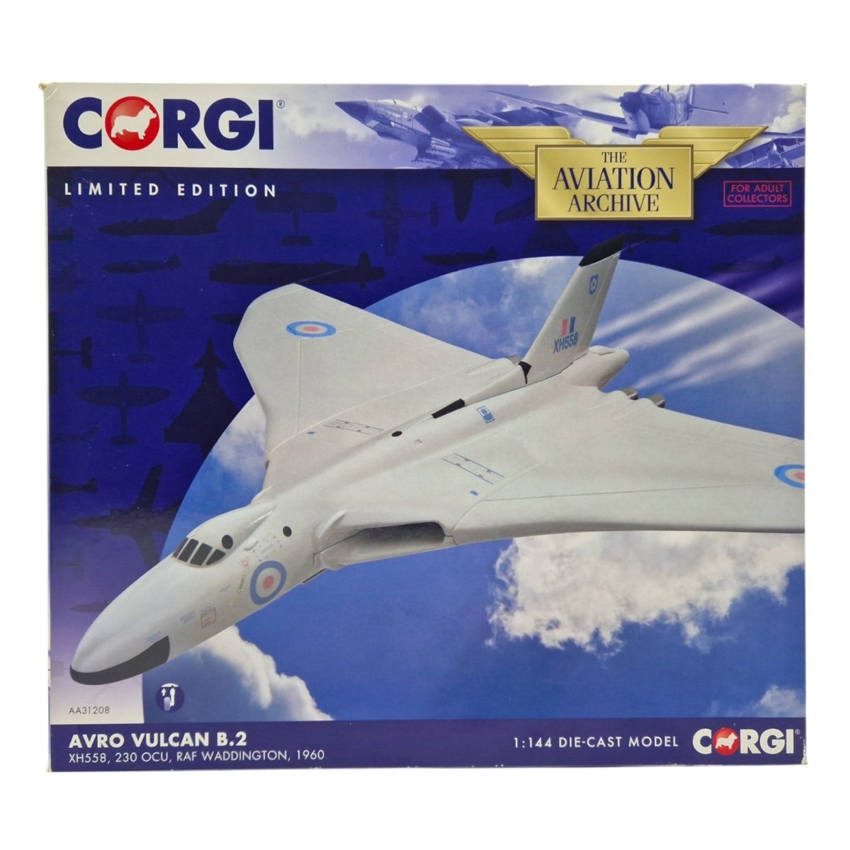 Corgi Aviation Archive 1:144 Avro Vulcan B.2 XH558 230 OCU AA31208 - Corgi