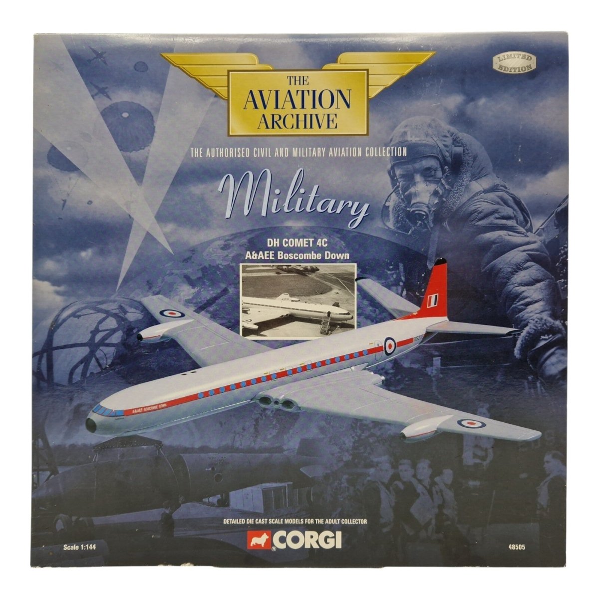 Corgi Aviation Archive 1:144 DH Comet 4C, A&AEE Boscombe Down, Diecast 48505 - Corgi
