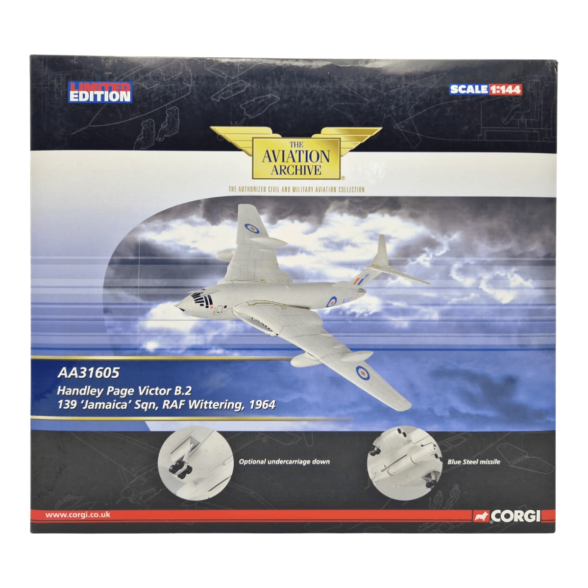 Corgi Aviation Archive 1:144 Handley Page Victor B.2 139 'Jamaica' Sqn, AA31605 - Corgi