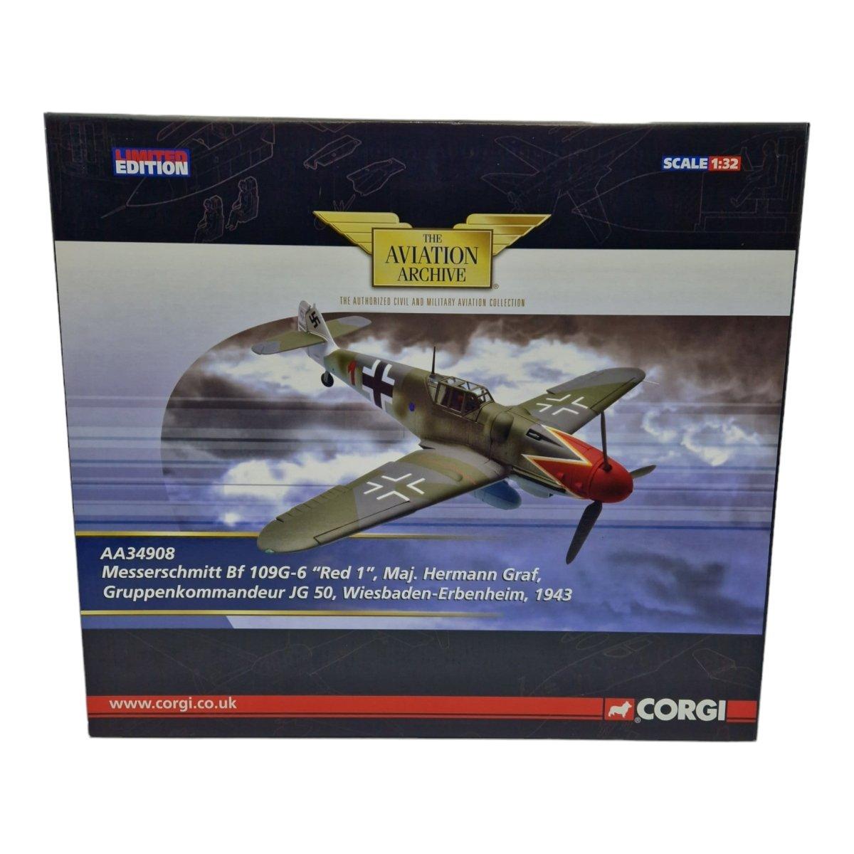 Corgi Aviation Archive 1:32 Messerschmitt BF 109G - 6 "Red 1" Limited Edition AA34908 - Corgi