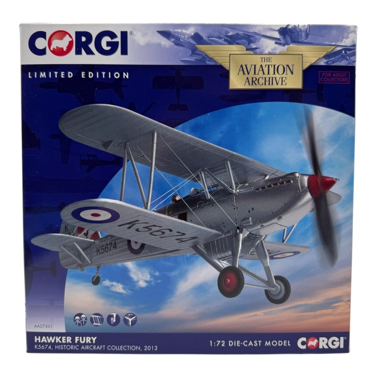 Corgi Aviation Archive 1:72 AA27301 Hawker Fury - Corgi