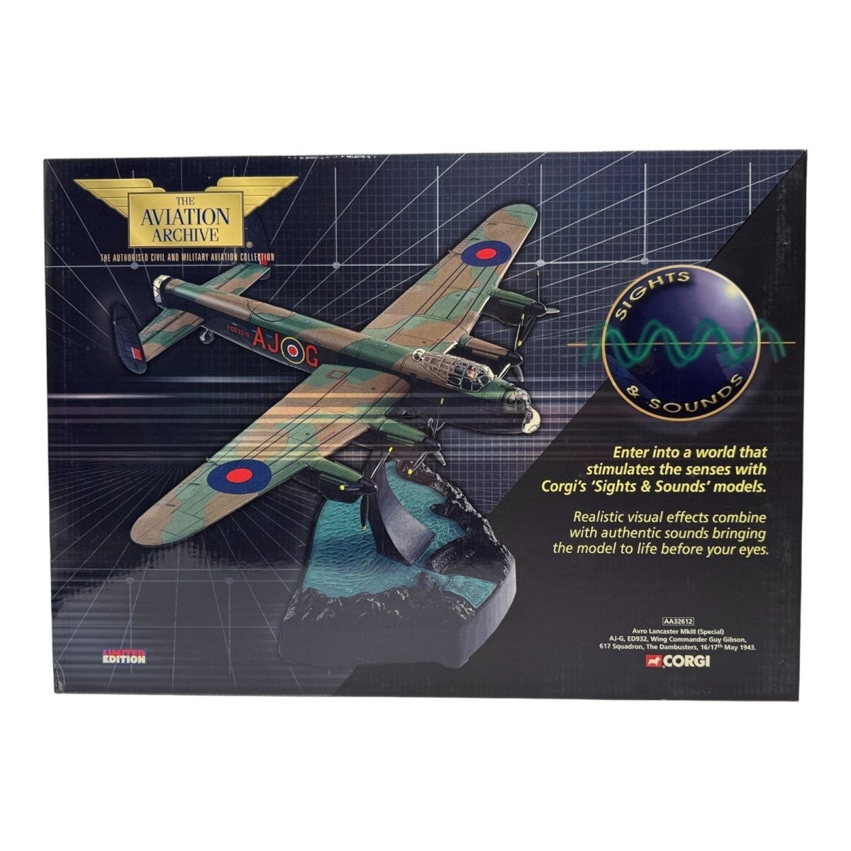 Corgi Aviation Archive 1:72 AA32612 Lancaster MKIII, WC Guy Gibson, 617 Squadron - Corgi