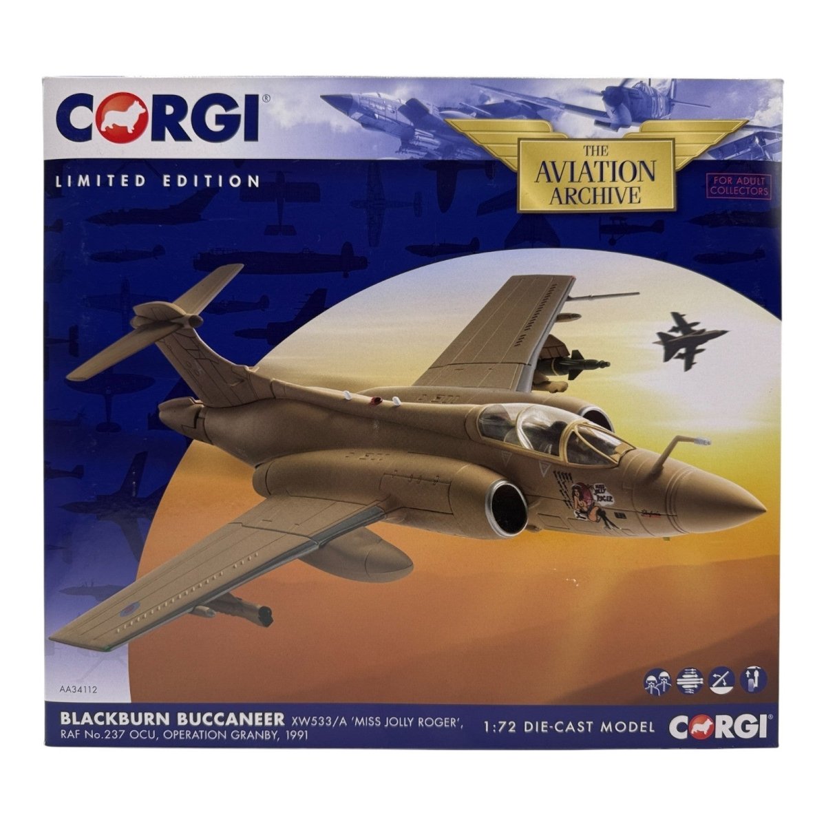 Corgi Aviation Archive 1:72 AA34112 Buccaneer 'Miss Jolly Roger' 237 OCU 1991 - Corgi