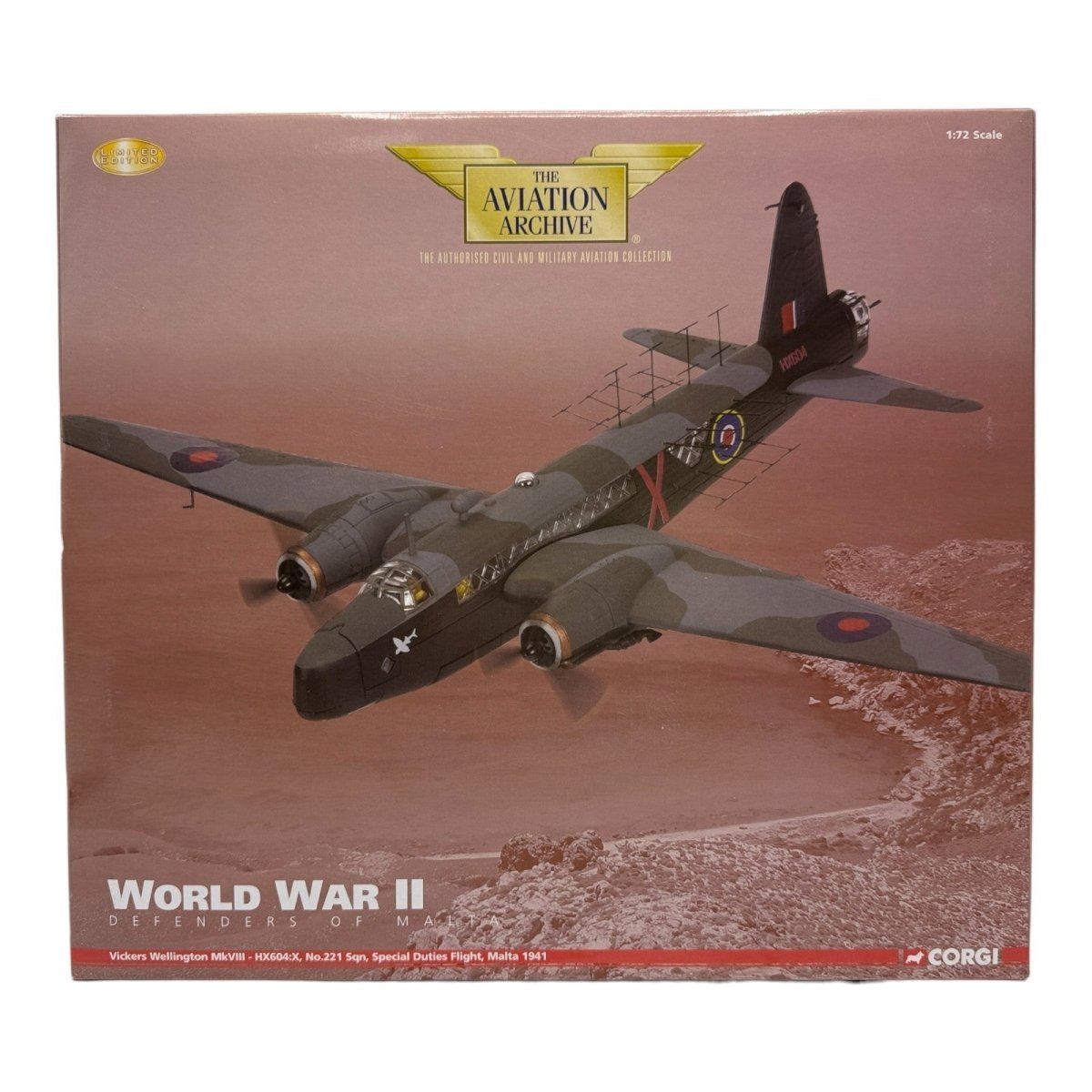 Corgi Aviation Archive 1:72 AA34804 Wellington MKVIII HX604, 221 Sqn - Corgi
