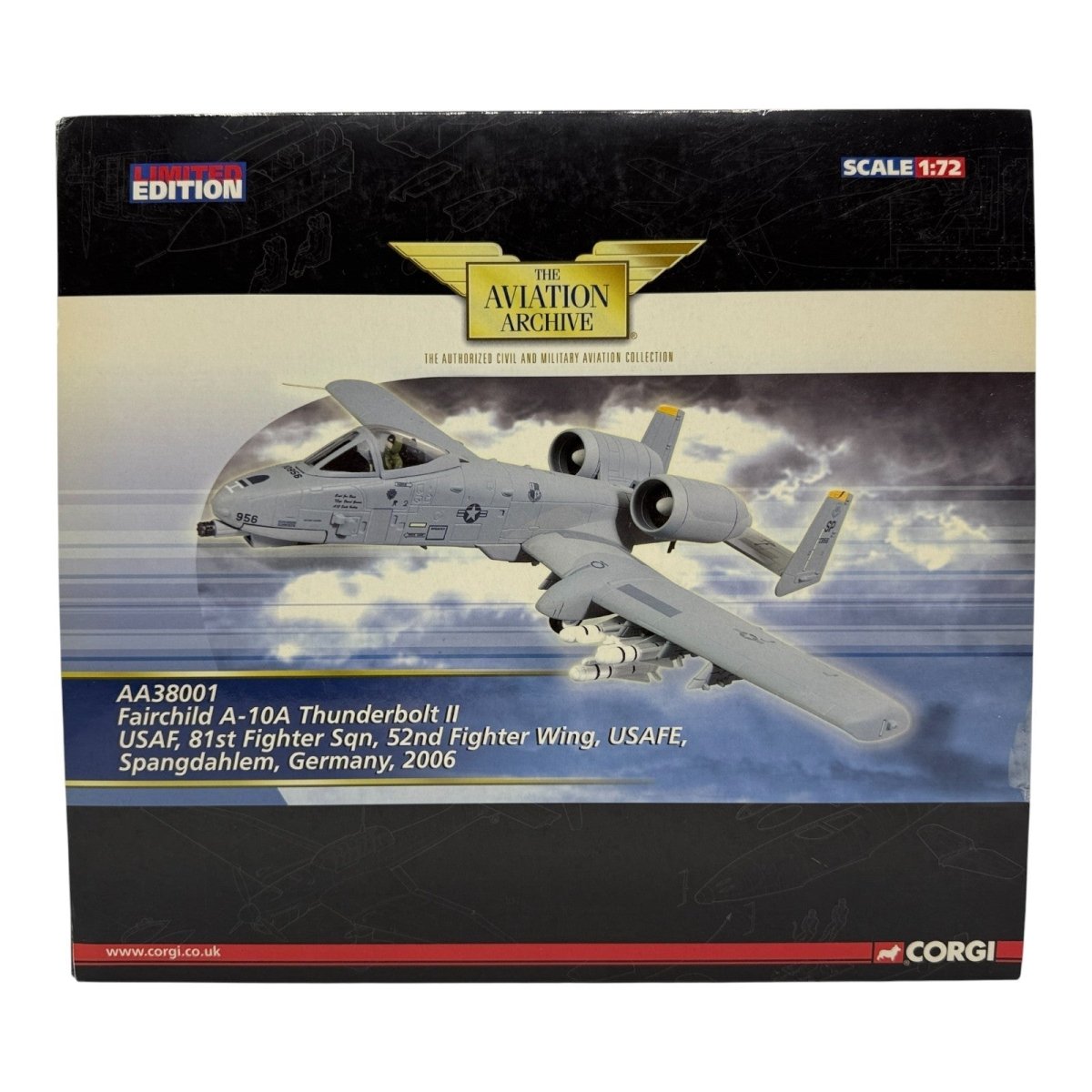 Corgi Aviation Archive 1:72 AA38001 A - 10A Thunderbolt II, 81st Fighter Sqn, USAF - Corgi