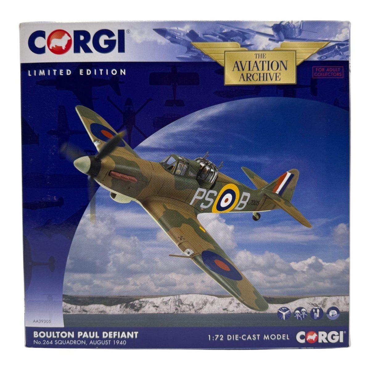 Corgi Aviation Archive 1:72 AA39305 Bolton Paul Defiant, 264 Sqn - Corgi