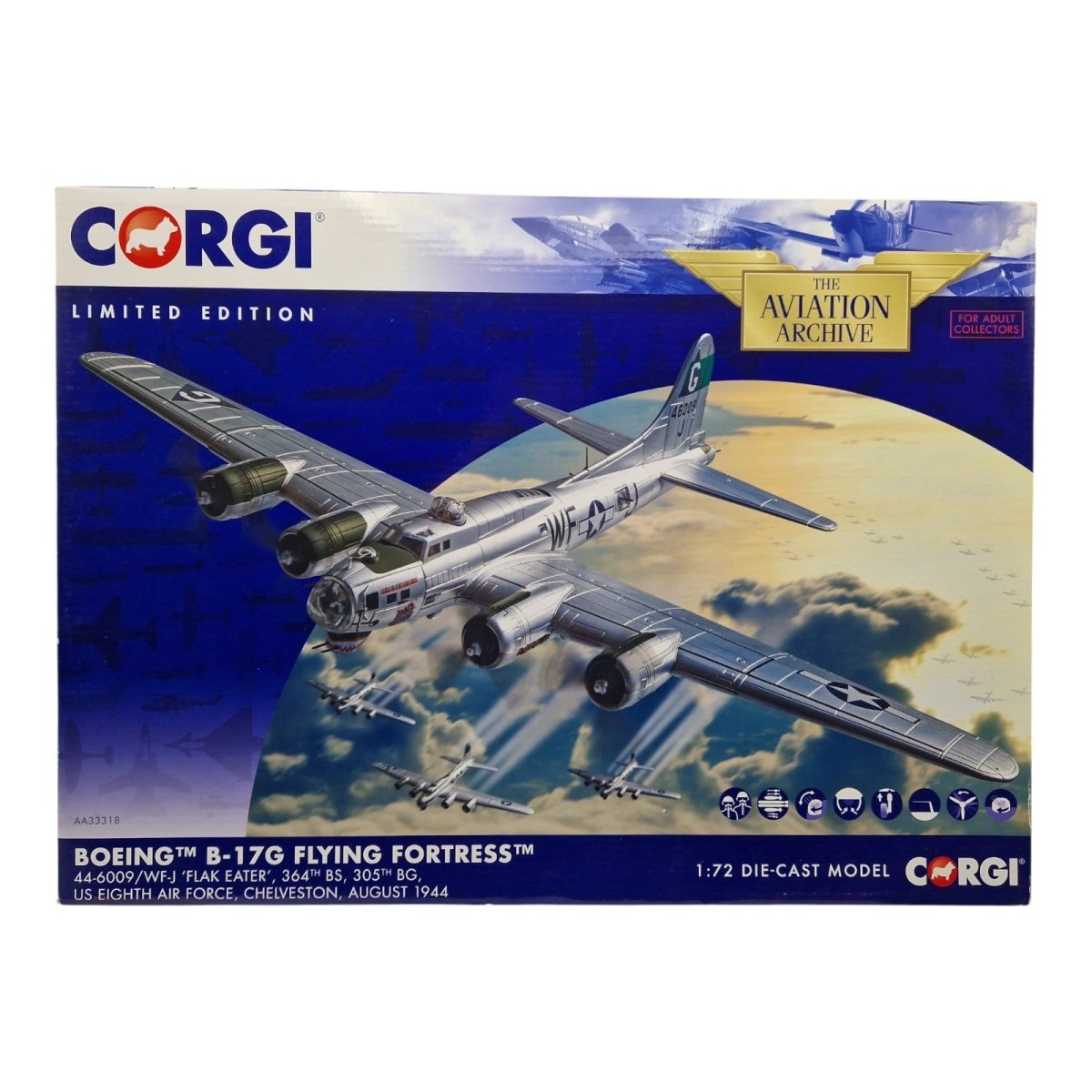 Corgi Aviation Archive 1:72 B - 17G 'FLAK EATER' Eighth Air Force AA33318 - The Collectables Vault