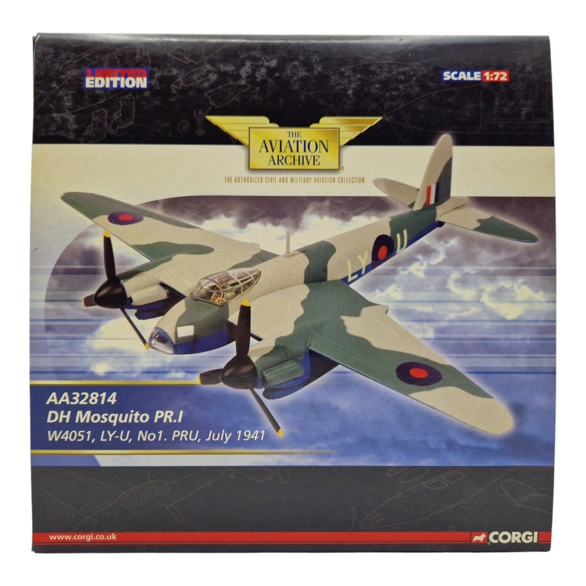 Corgi Aviation Archive 1:72 DH Mosquito PR.I, July 1941 AA32814 - Corgi