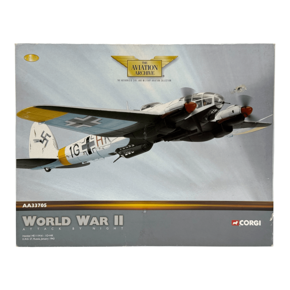 Corgi Aviation Archive 1:72 Heinkel He111H - 6 1G+HK II./KG 27 AA33705 - Corgi