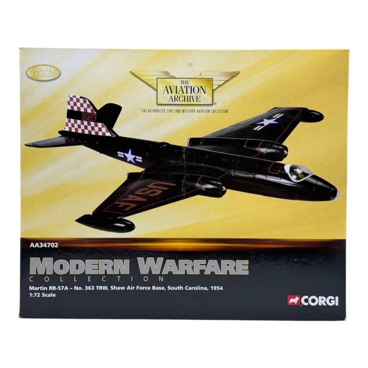 Corgi Aviation Archive 1:72 Martin RB 57A No.363, South Carolina 1954, AA34702 - Corgi