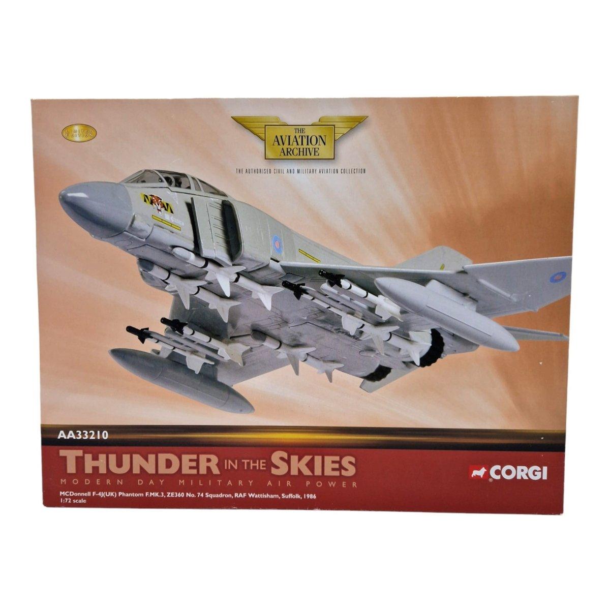 Corgi Aviation Archive 1:72 McDonnell Douglas F - 4J Phantom II RAF No.74 Sqn, ZE360, RAF Wattisham, England, 1986 AA33210 - Corgi