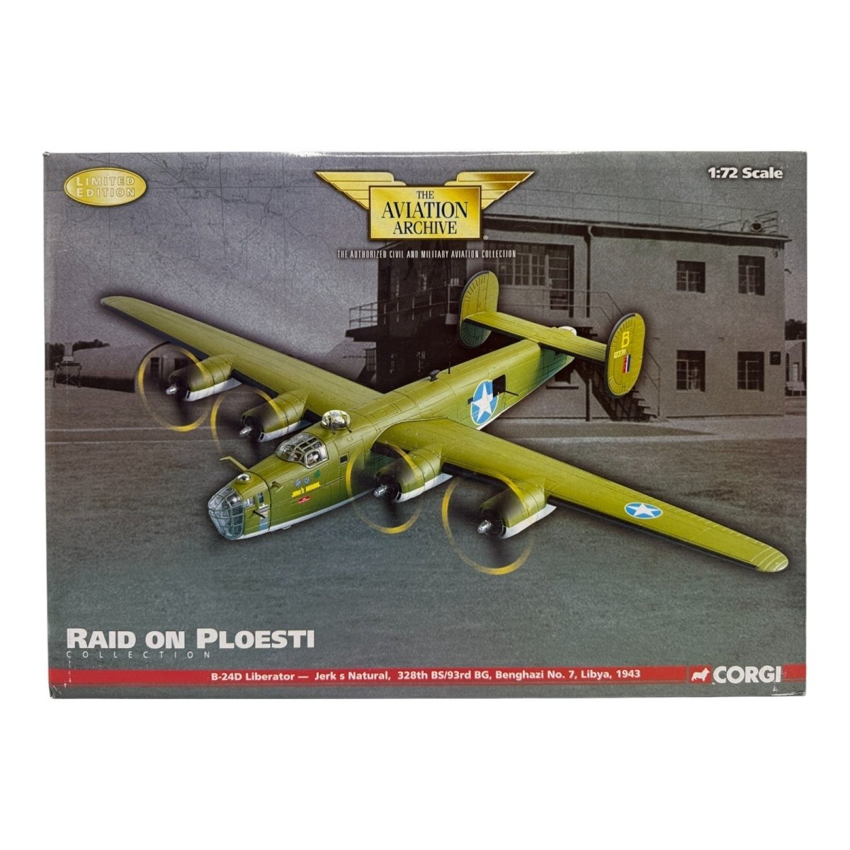 Corgi Aviation Archive 1:72 US34013 B - 24D Liberator Jerk’s Natural, Diecast NIB - Corgi