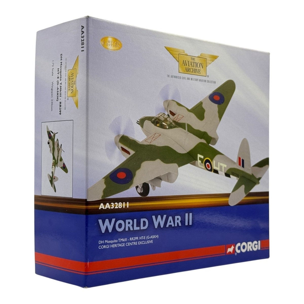 Corgi Aviation Archive AA32811 1:72 De Havilland Mosquito T.MkIII RR299 HT - E RAF - Corgi