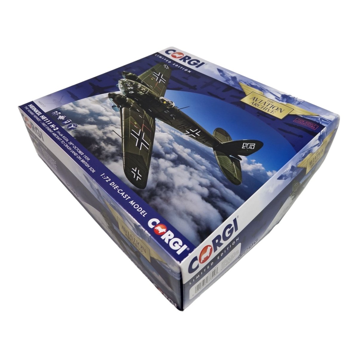 Corgi Aviation Archive 1:72 Heinkel HE111 H - 2 'The Humbie Heinkel' October 1939 AA33717 - Corgi