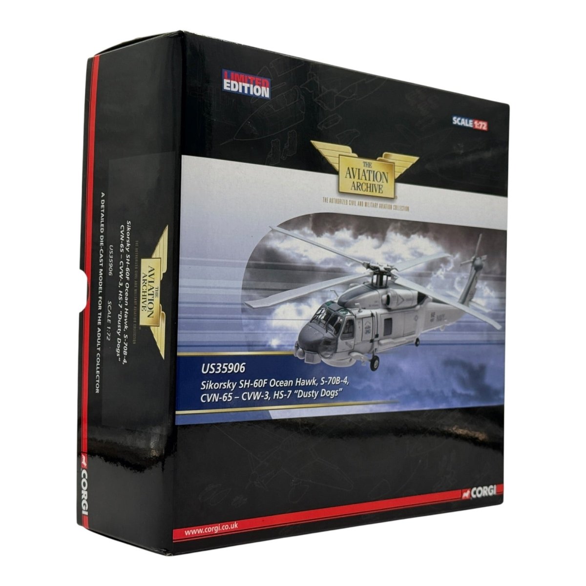 Corgi Aviation US35906 1:72 Sikorsky SH - 60F Ocean Hawk HS - 7 Dusty Dogs - Corgi
