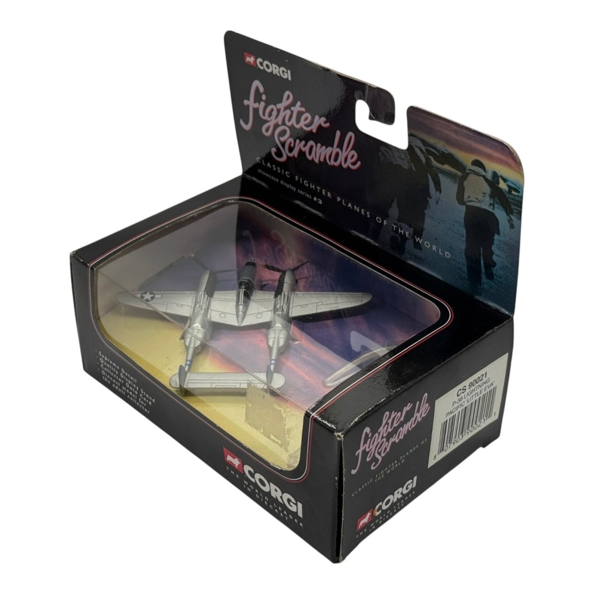 Corgi CS90021 1:147 Lockheed P-38J Lightning Little Eva 433rd FS 475th FG Calvin Wire WWII - Corgi