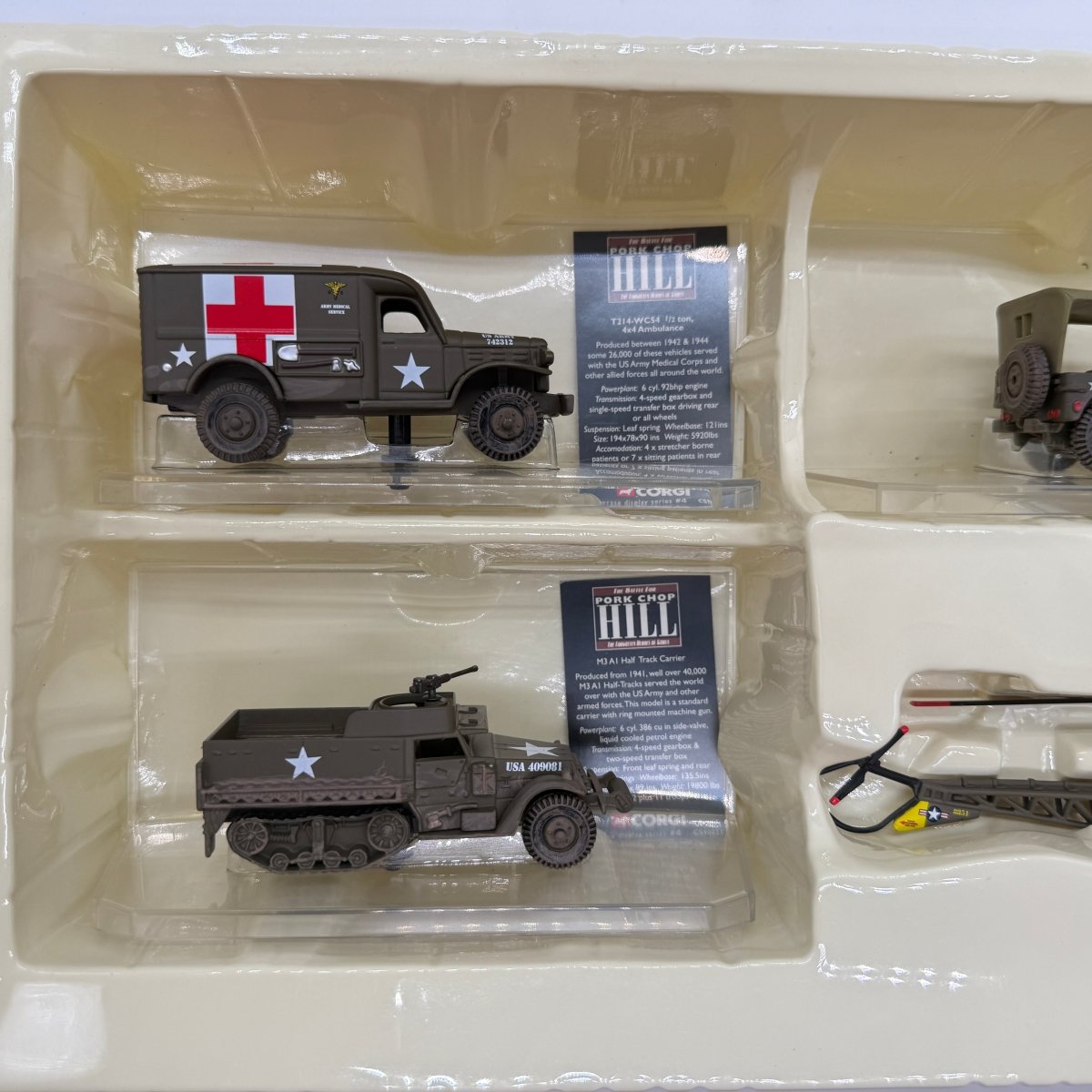 Corgi CS90023 The Battle for Pork Chop Hill Forgotten Heroes of Korea 4-Piece Military Set - Corgi