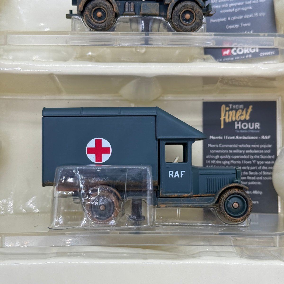 Corgi CS90025 Their Finest Hour Battle of Britain Spitfire Bf 109 AEC Matador Morris Ambulance 4-Piece Set - Corgi