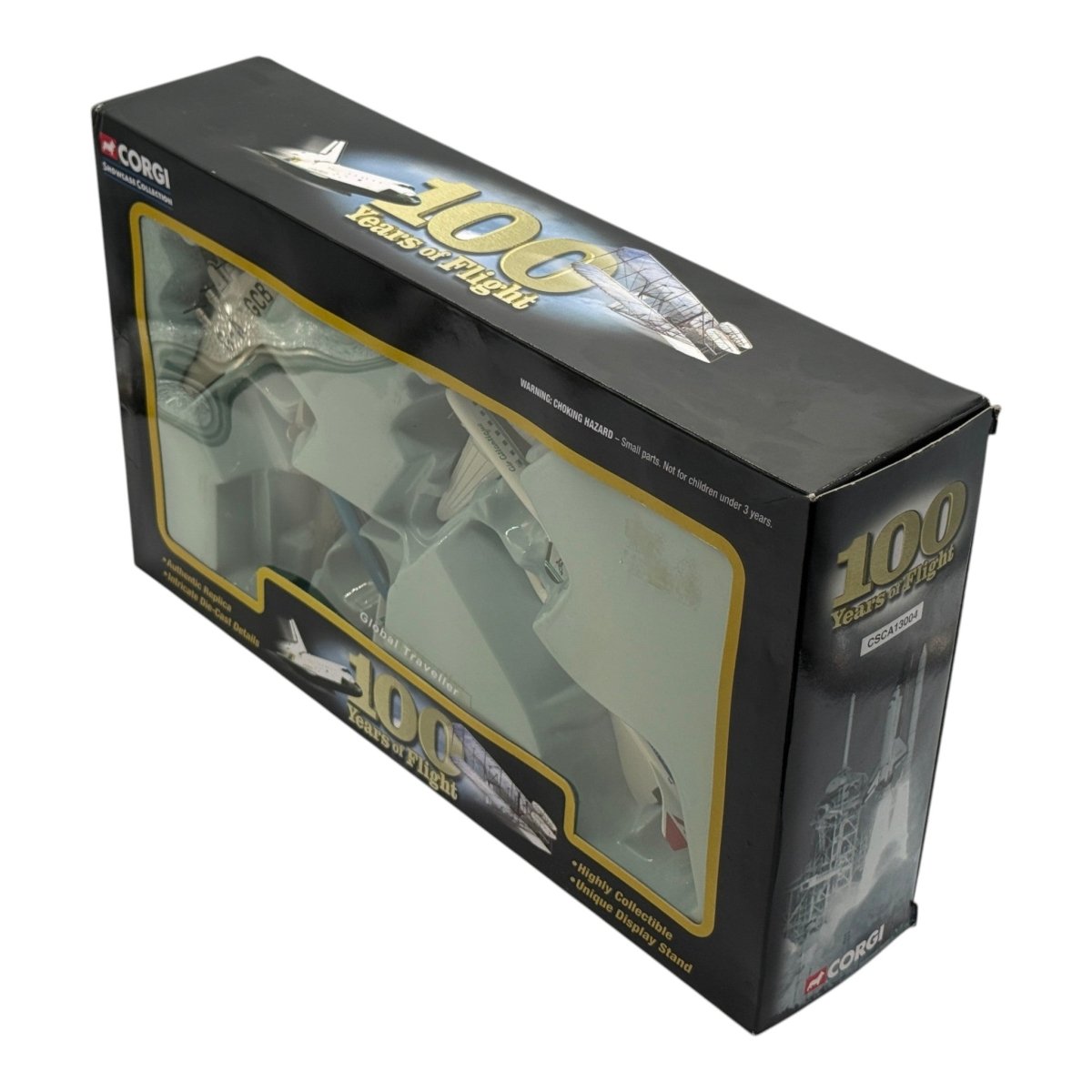 Corgi CSCA13004 100 Years of Flight Global Traveller Dakota Boeing Clipper 747 Jumbo Jet Concorde 4-Piece Set - Corgi