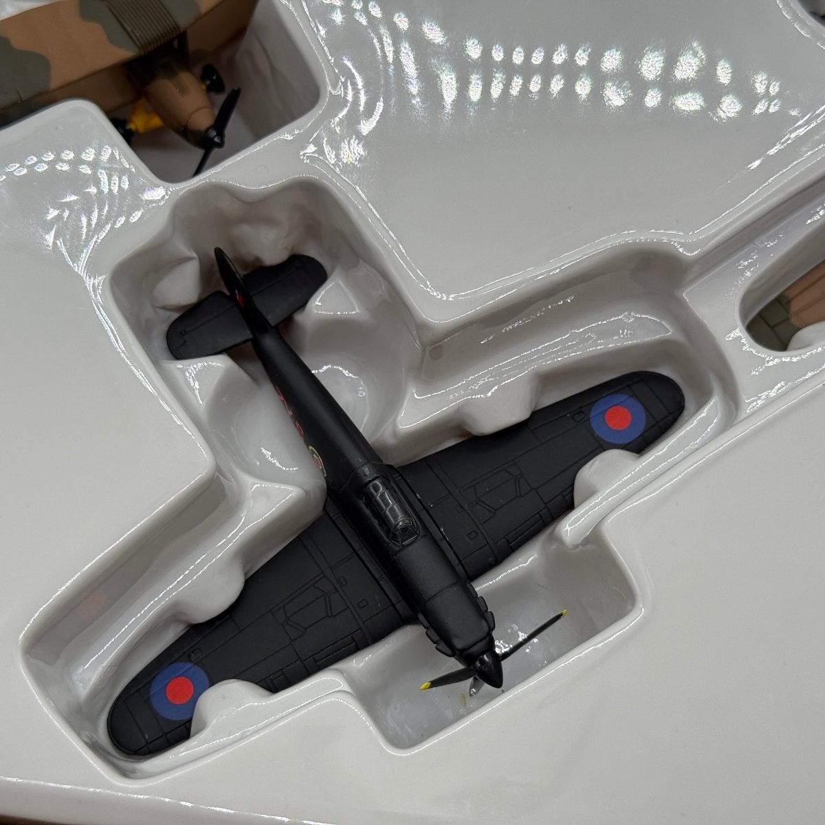 Corgi CSFS08004 Fighting Machines The RAF at War Spitfire Hurricane Lancaster Tiger Moth 4-Aircraft Set - Corgi