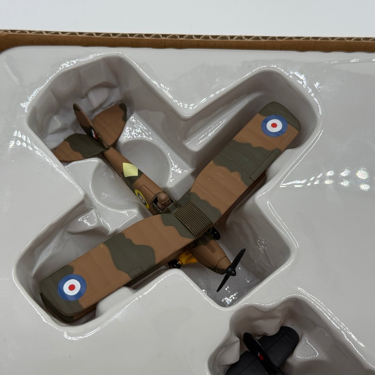 Corgi CSFS08004 Fighting Machines The RAF at War Spitfire Hurricane Lancaster Tiger Moth 4-Aircraft Set - Corgi