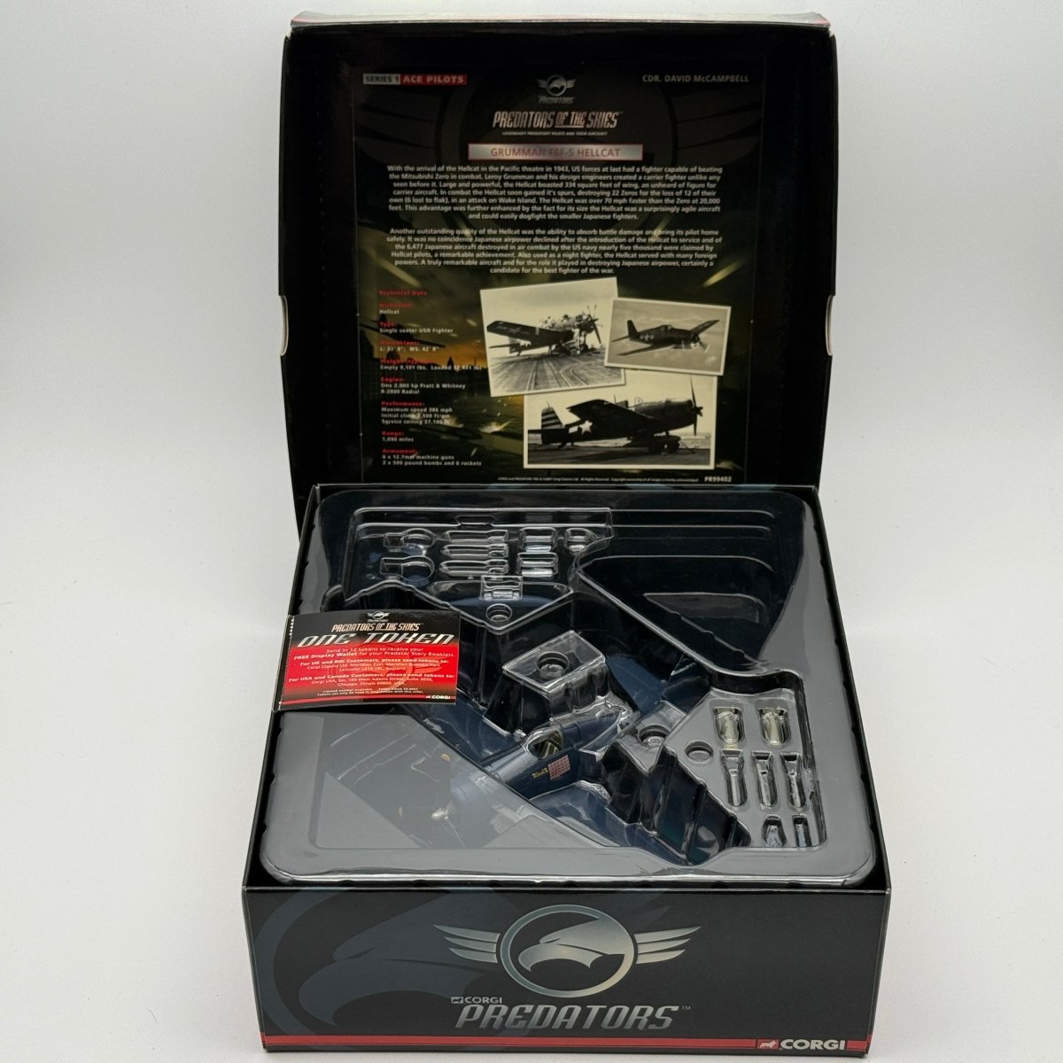 Corgi PR99402 1:72 Grumman F6F-5 Hellcat Minsi III David McCampbell USS Essex 1944 - Corgi
