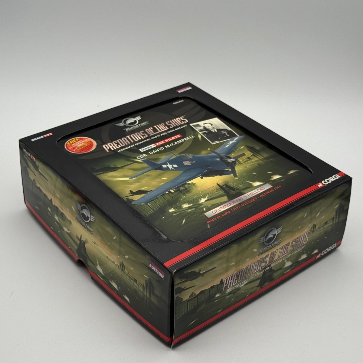 Corgi PR99402 1:72 Grumman F6F-5 Hellcat Minsi III David McCampbell USS Essex 1944 - Corgi