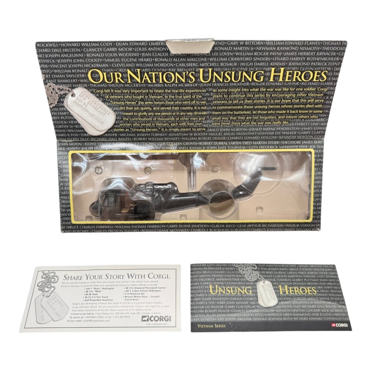 Corgi US50405 1:48 Bell UH-1C Huey Medevac US Army Unsung Heroes Vietnam Series II - Corgi