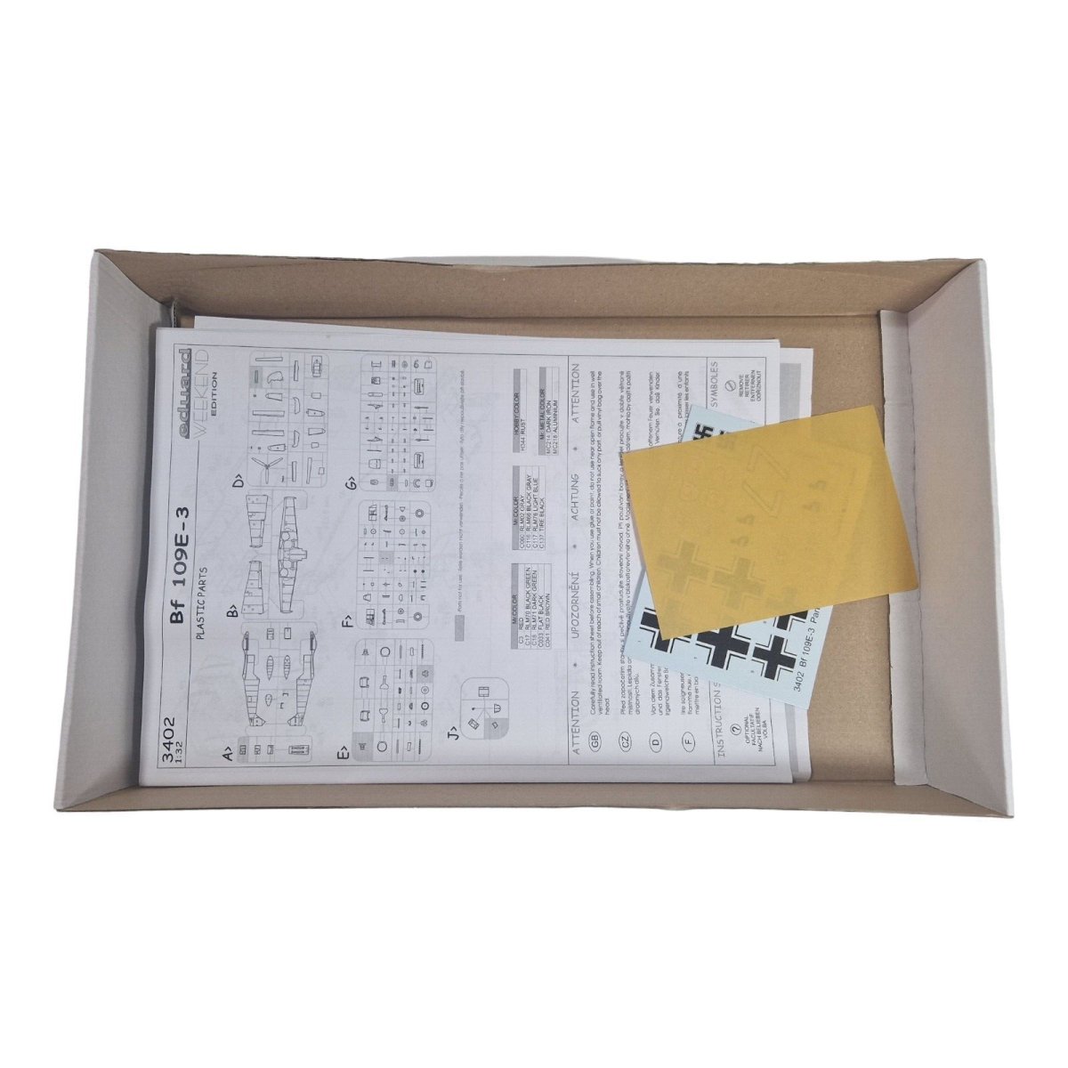 Eduard 1:32 Messerschmitt Bf 109e - 3 Weekend Edition Airplane Model Kit #3402 - Eduard