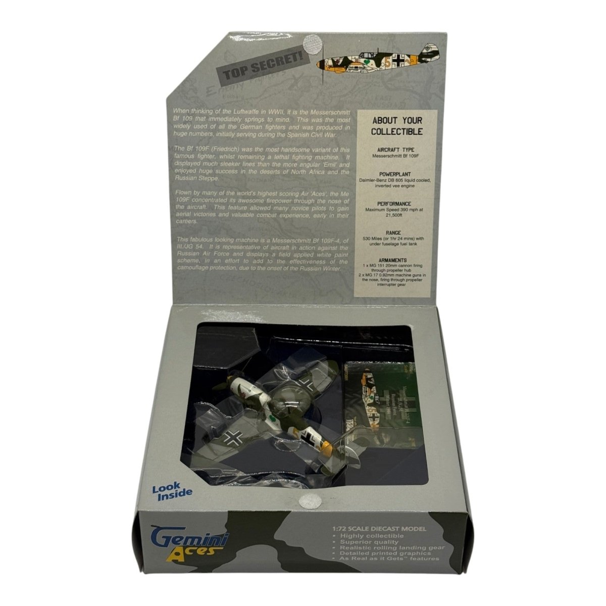Gemini Aces GALFT3001 1:72 Bf 109F Yellow 5 Russian Front - Gemini Aces