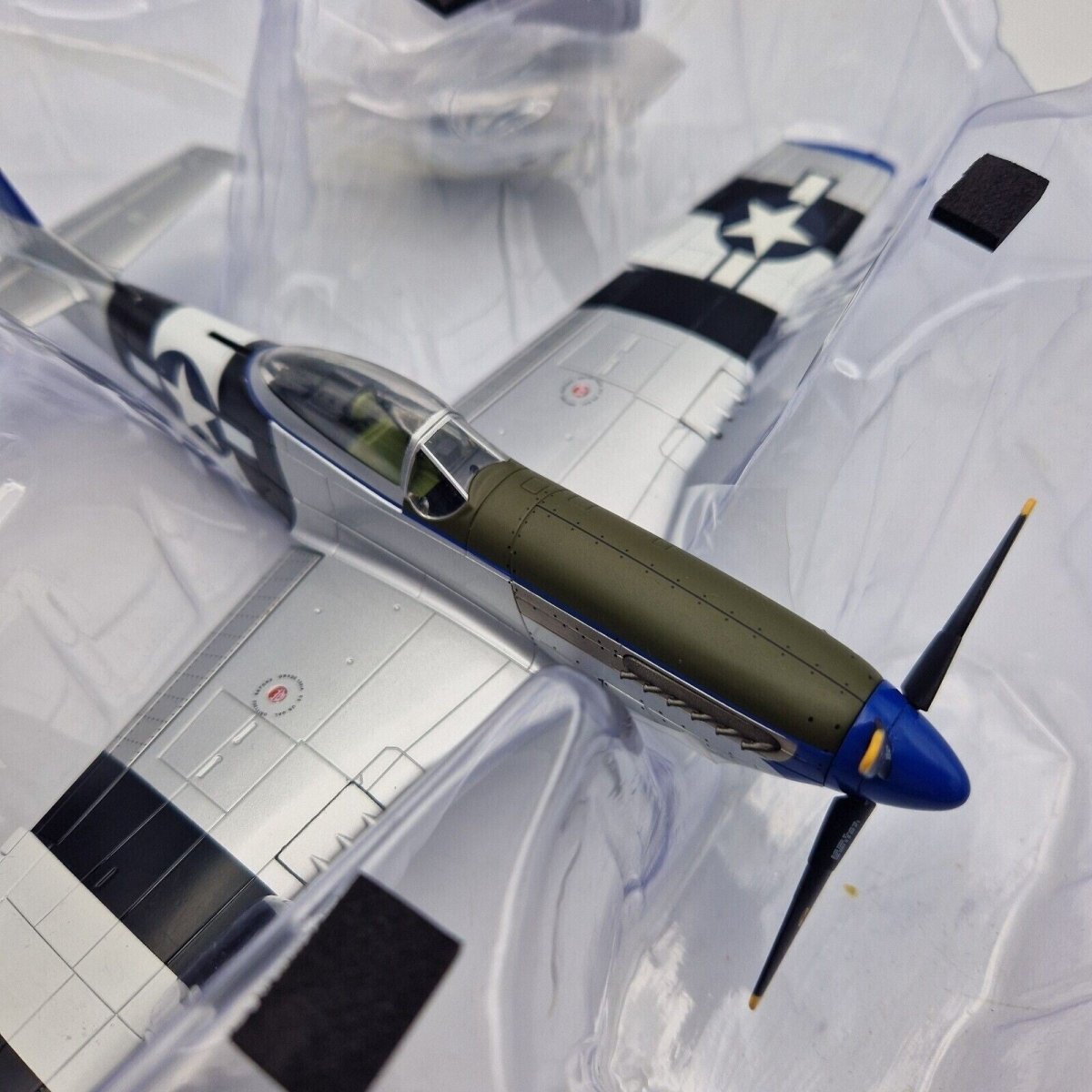 Hobby Master 1:48 P - 51D Mustang, Jumpin Jacques 1945, Diecast Model HA7740, Ex - display - Hobby Master