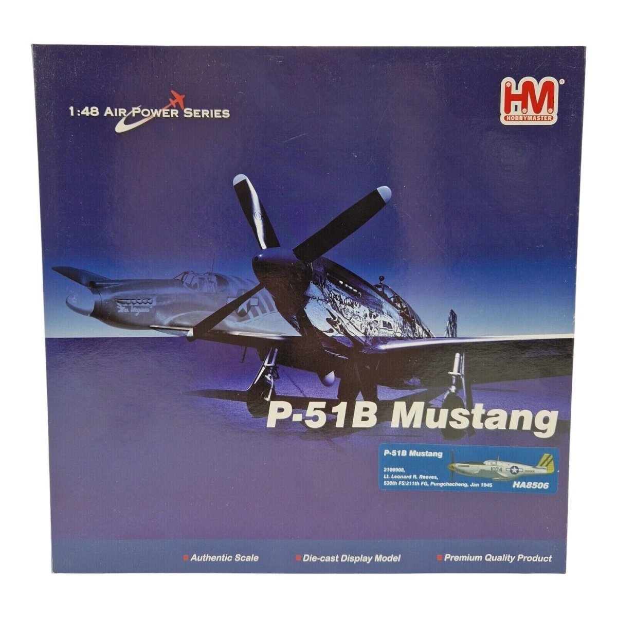Hobby Master 1:48 P - 51D Mustang Leonard R Reeves 530th FS HA8506 - Hobby Master