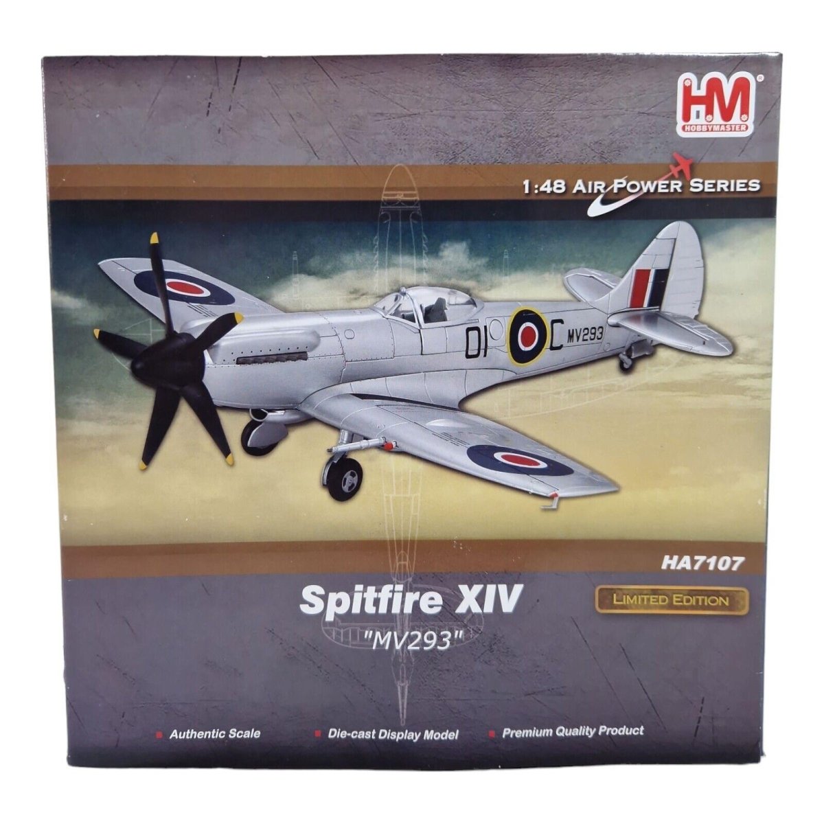 Hobby Master 1:48 Supermarine Spitfire XIV MV293 Limited Edition HA7107 - Hobby Master