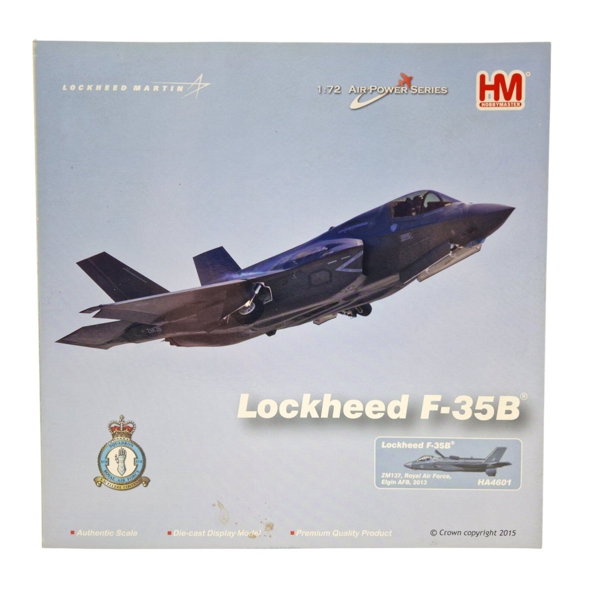 Hobby Master 1:72 F - 35B Elgin AFB Royal Air Force Diecast Model HA4601 - Hobby Master