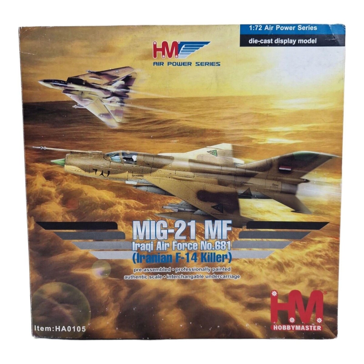 Hobby Master 1:72 MIG - 21MF Fishbed Iraqi Air Force, Iran - Iraq War, 1983 HA0105 - Hobby Master