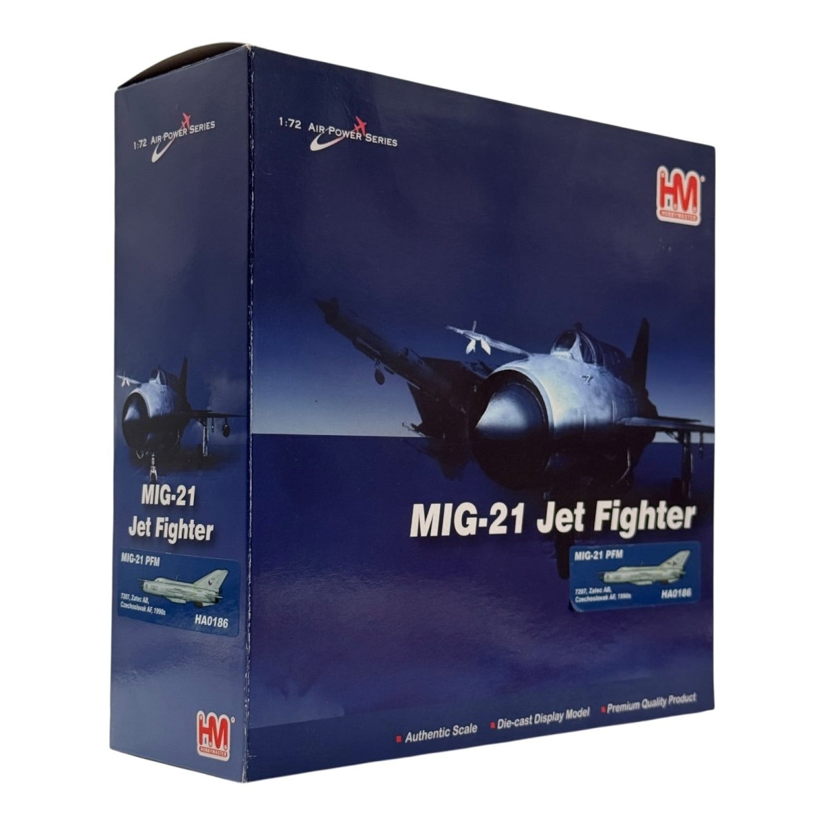 Hobby Master HA0186 1:72 MiG - 21PFM Fishbed Black 7207 Czechoslovakia 1991 - Hobby Master