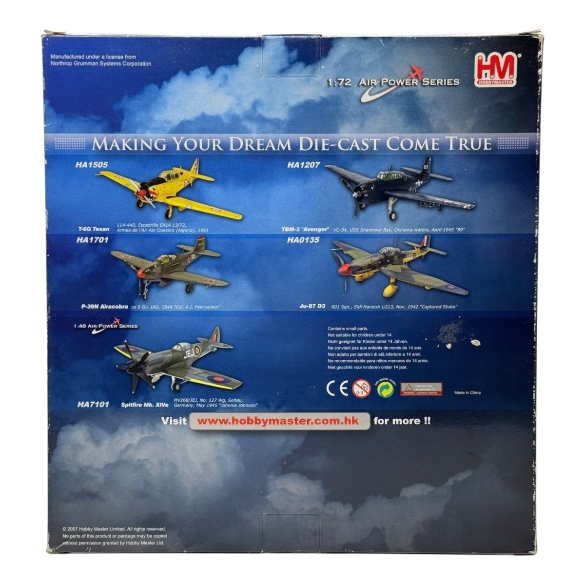 Hobby Master HA1306 1:72 A - 10A Thunderbolt II “Black Lightning” CT ANG 2003 - Hobby Master