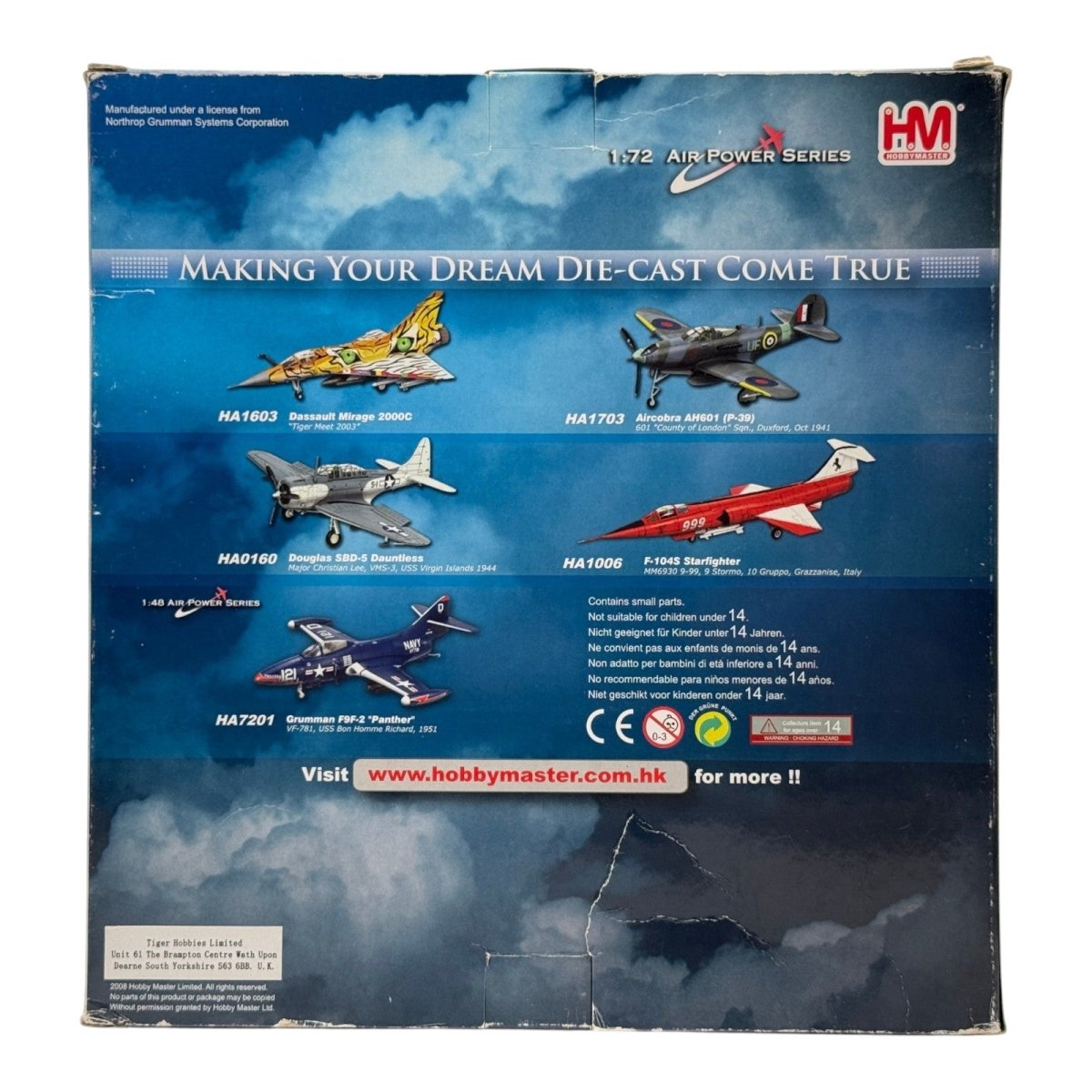 Hobby Master HA1307 1:72 A - 10A Thunderbolt II USAF 52nd FW 81st FS Panthers - Hobby Master