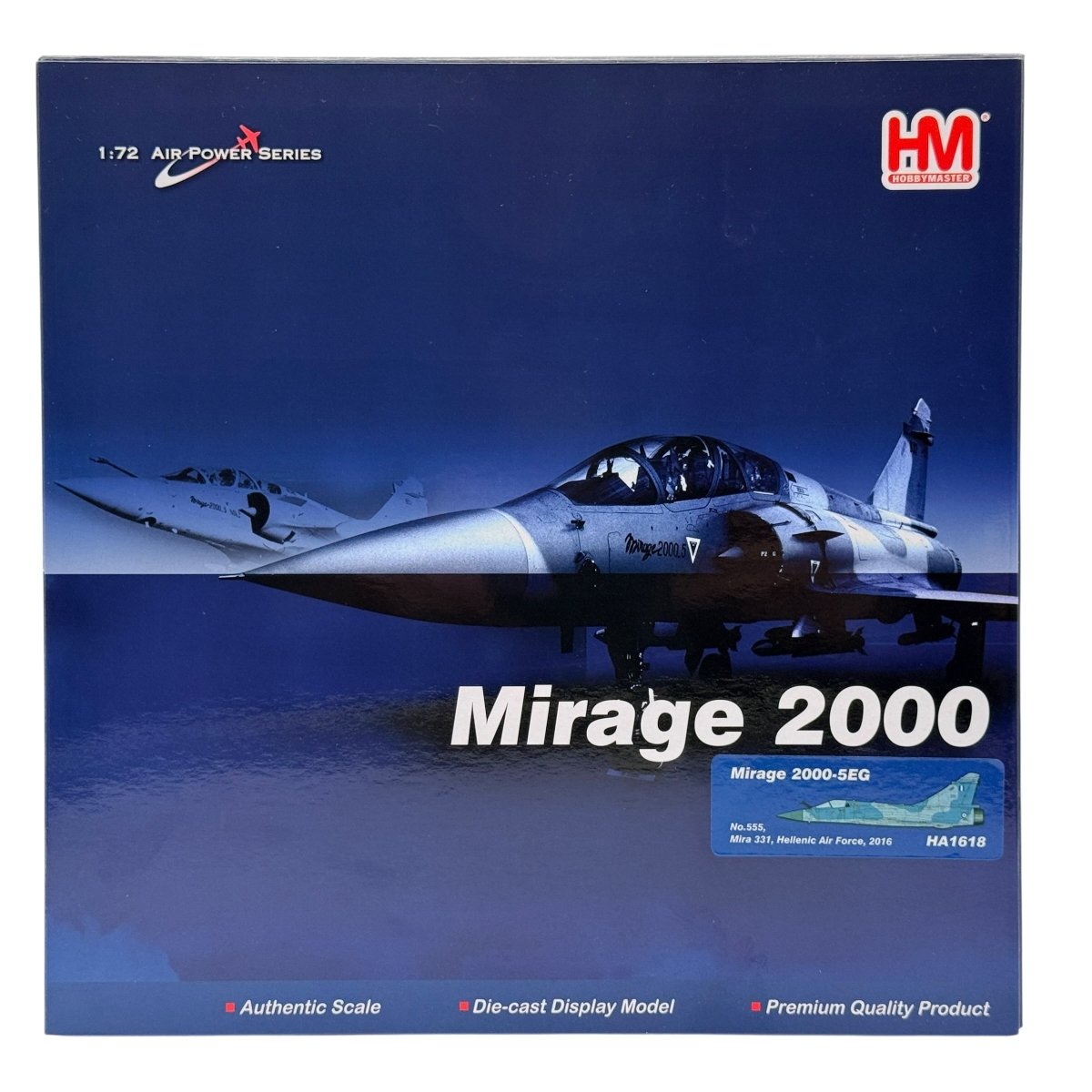 Hobby Master HA1618 1:72 Mirage 2000 - 5EG No.555 Mira 331 Hellenic Air Force 2016 - Hobby Master