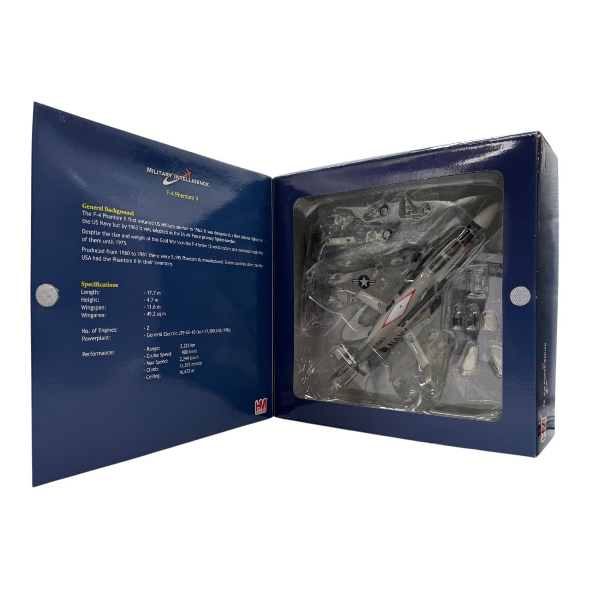 Hobby Master HA19006 1:72 McDonnell Douglas F-4J Phantom II US Navy VF-102 Diamondbacks AG100 USS Independence 1976 - Hobby Master