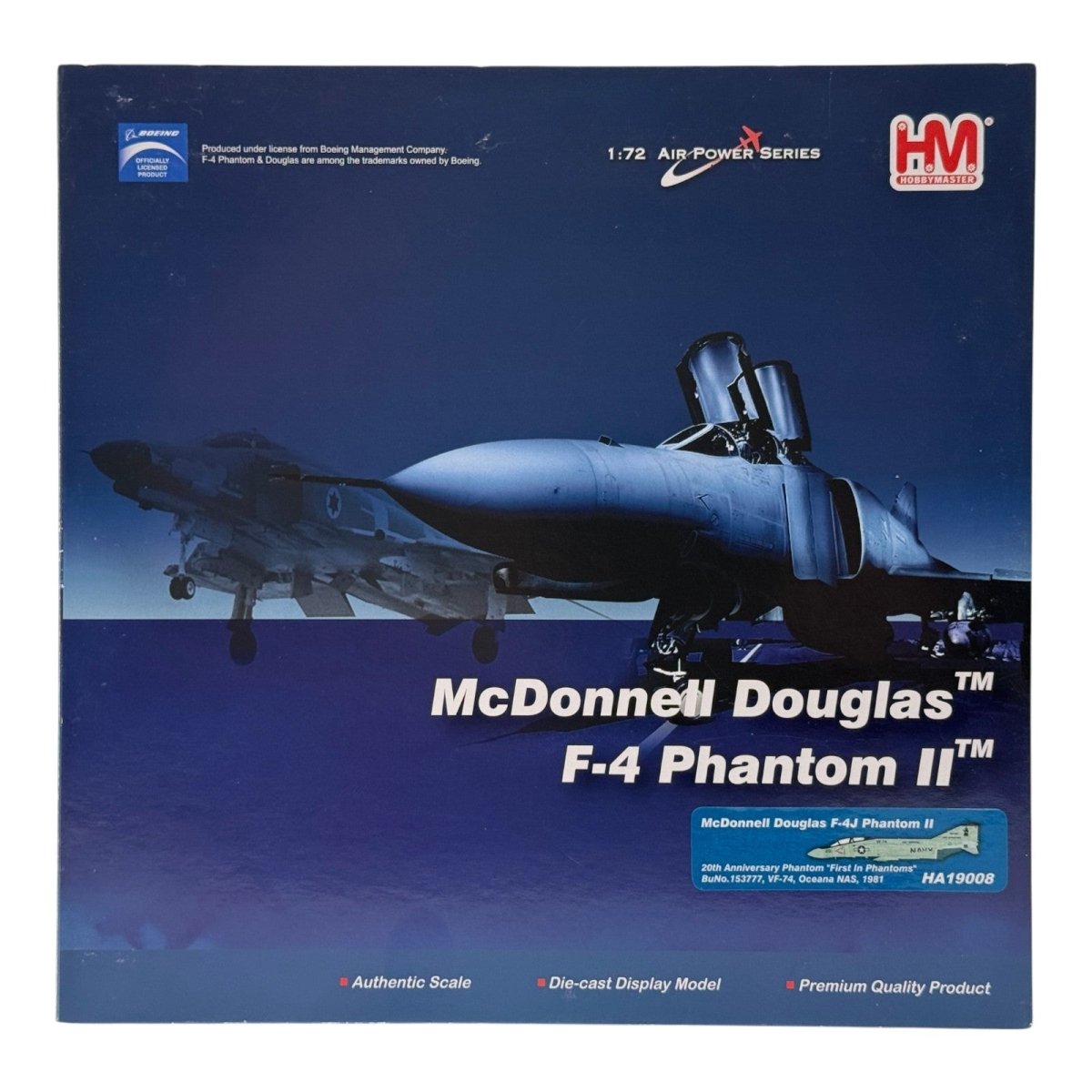 Hobby Master HA19008 1:72 F - 4J Phantom II USN VF - 74 Be - Devilers AA201 - Hobby Master