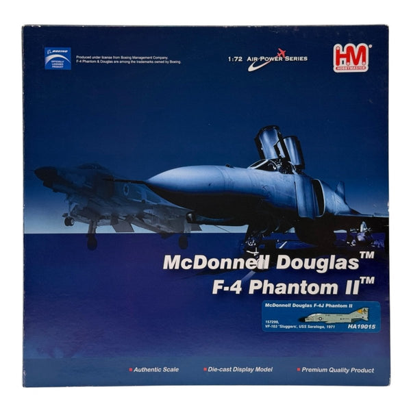 Hobby Master HA19015 1:72 F-4J Phantom 157299 VF-103 Sluggers USS Saratoga 1971 - Hobby Master