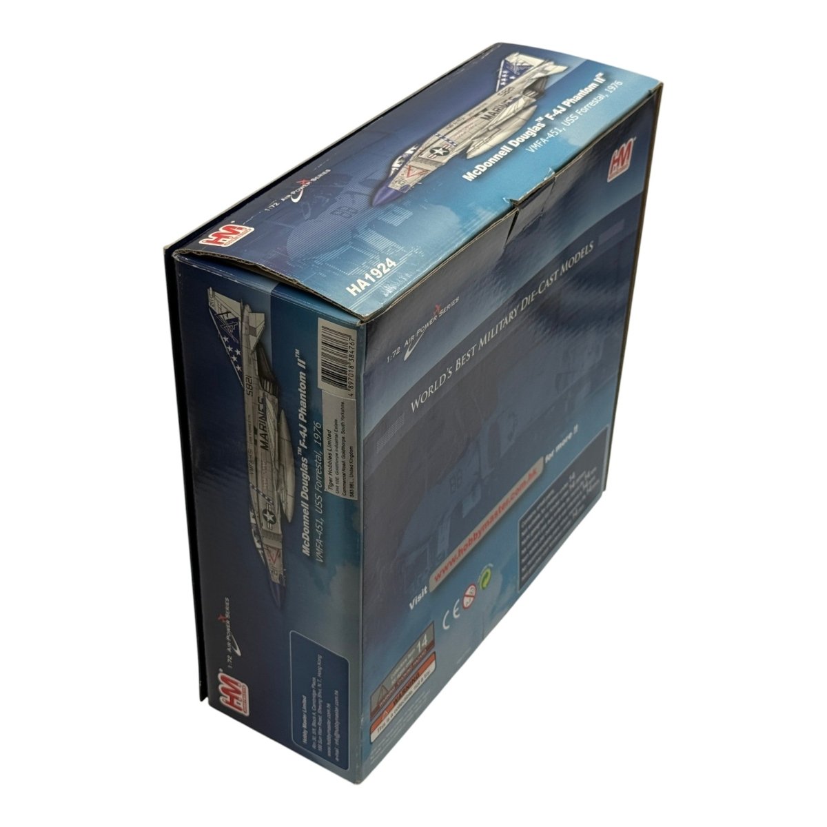 Hobby Master HA1924 1:72 McDonnell Douglas F-4J Phantom II USMC VMFA-451 Warlords USS Forrestal 1976 - Hobby Master