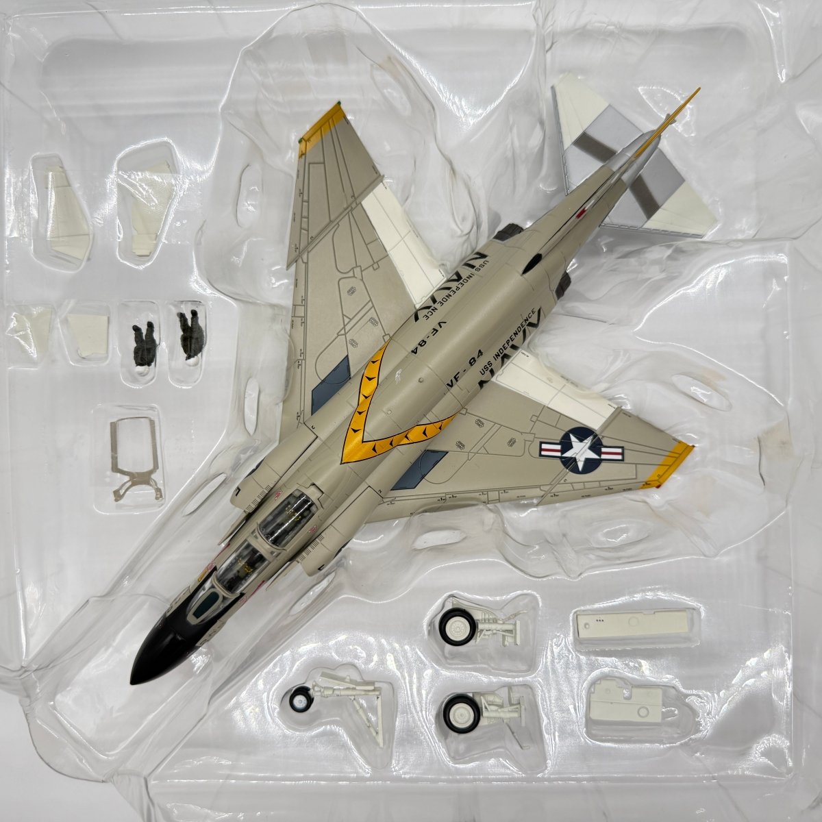 Hobby Master HA1968 1:72 McDonnell Douglas F-4B Phantom II US Navy VF-84 Jolly Rogers AG206 USS Independence Gulf of Tonkin 1965 - Hobby Master