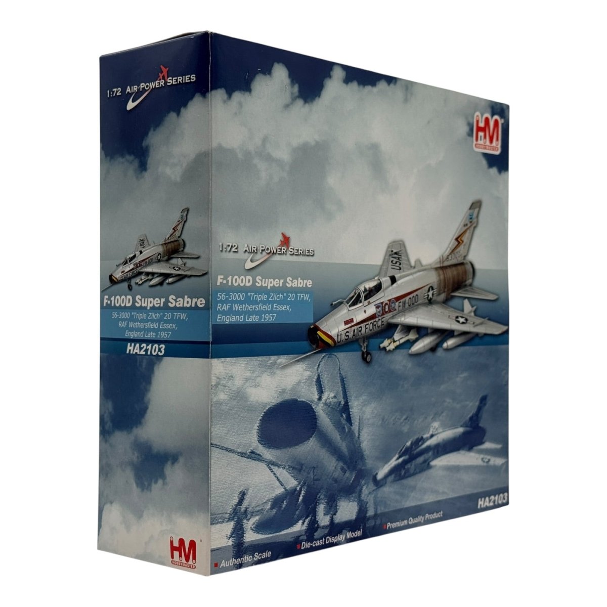 Hobby Master HA2103 1:72 F - 100D Super Sabre Triple Zilch 20 TFW 1957 - Hobby Master
